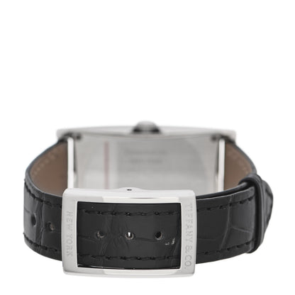 Tiffany Stainless Steel Alligator 25mm East West Quartz Watch 3 of 6