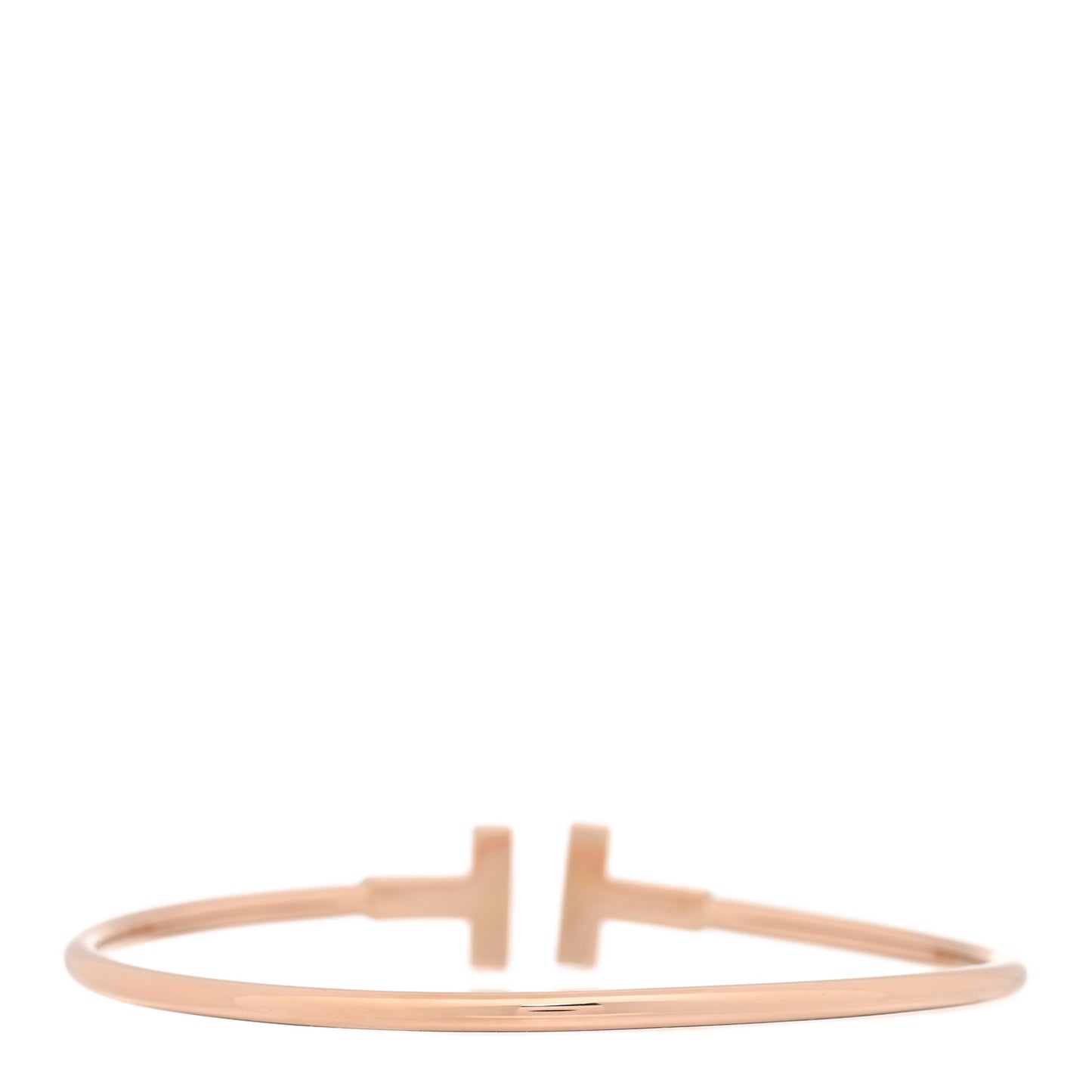18K Rose Gold T Wire Bracelet