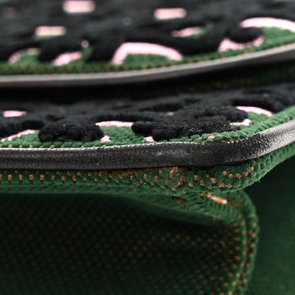 Christian Dior Velvet Monogram Diorama Satchel Green 16 of 16