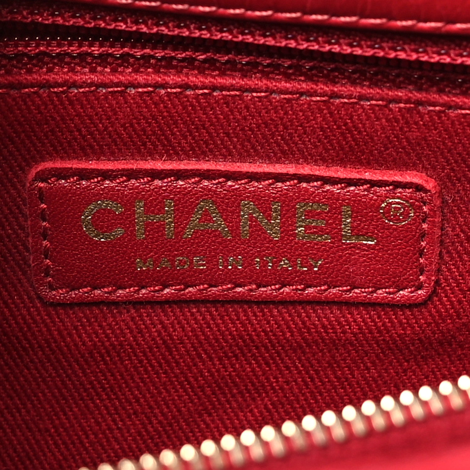Chanel Calfskin Chevron Quilted Small Coco Handle Flap Red 6 of 10