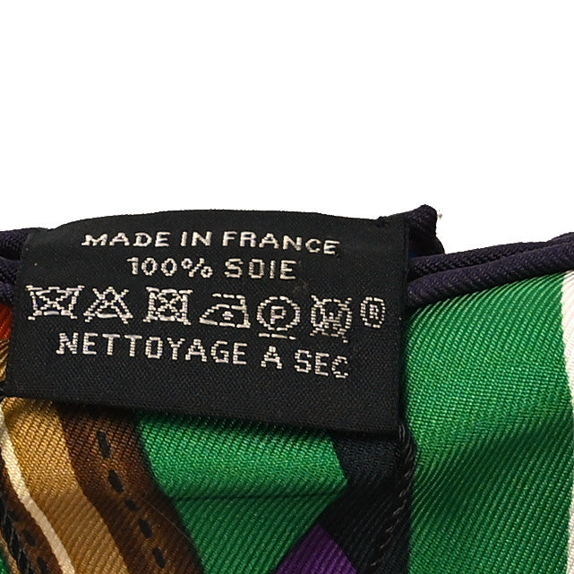 Hermes Silk Double Sangle Scarf 90 Rouge Bougainvillea 3 of 6