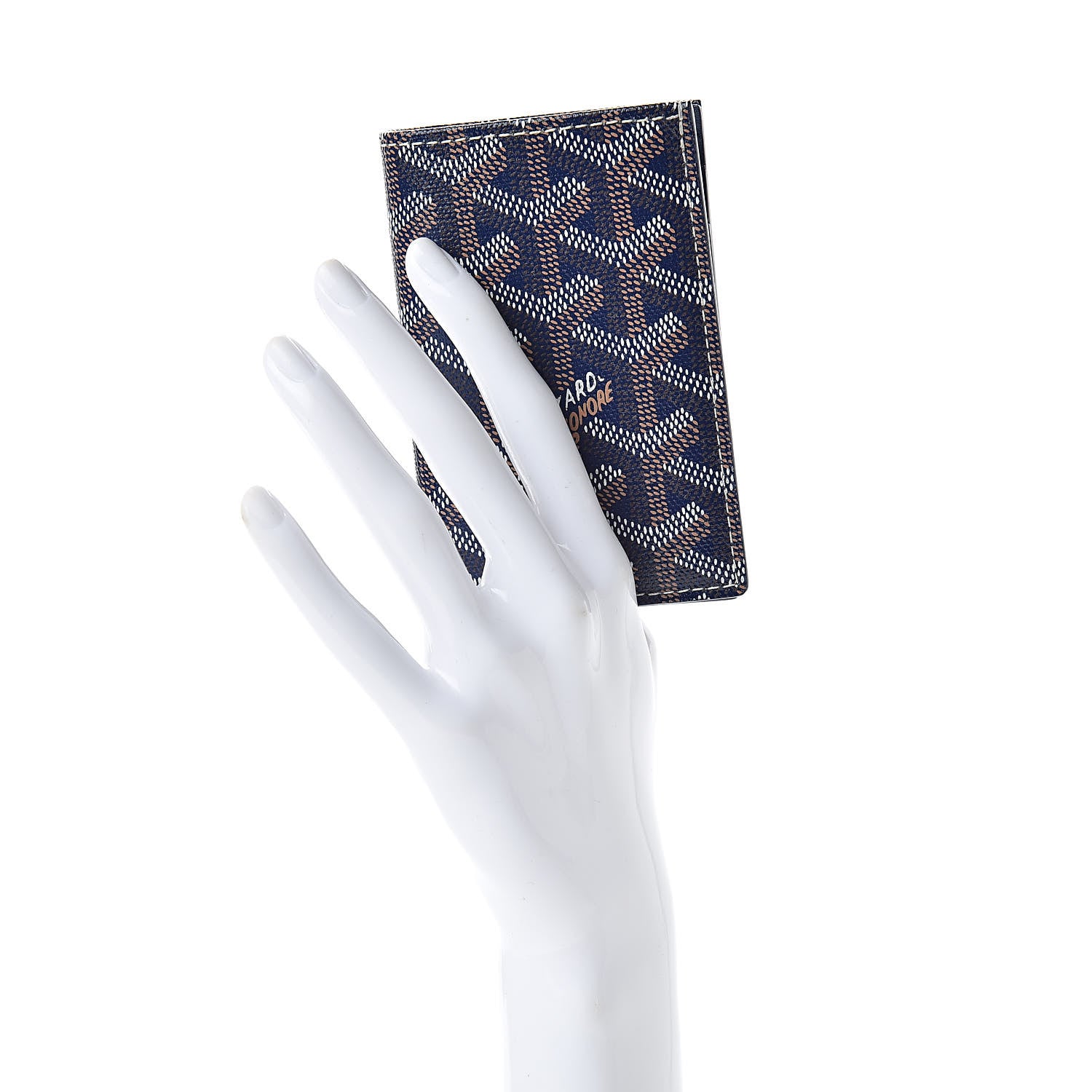 Goyard Goyardine Saint Pierre Card Holder Navy 2 of 6