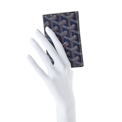 Goyard Goyardine Saint Pierre Card Holder Navy 2 of 6
