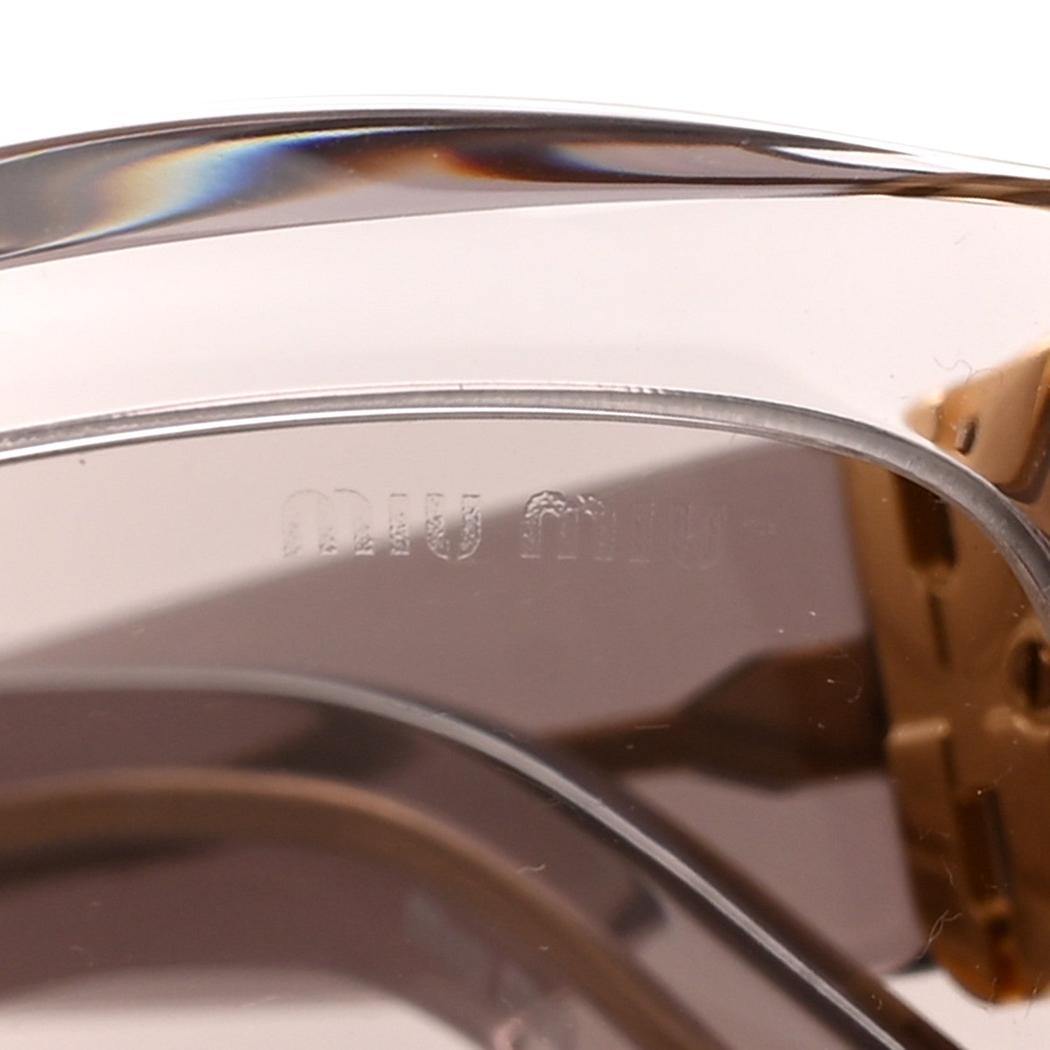 Miu Miu Transparent Acetate Oval Sunglasses SMU14Z Purple 7 of 8