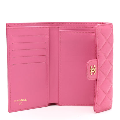 Chanel Caviar Quilted Medium Flap Wallet Pink 5 of 7