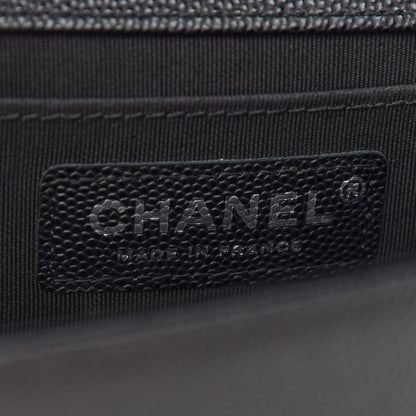 Chanel Caviar Quilted Medium Boy Flap Black 6 of 10