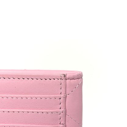 Chanel Lambskin Quilted Zip Card Holder Light Pink 11 of 11