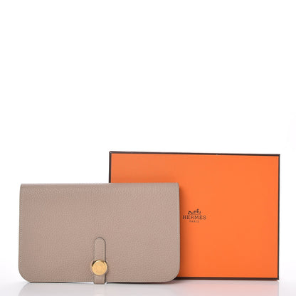 Hermes Togo Dogon Duo Wallet Gris Tourterelle 9 of 10