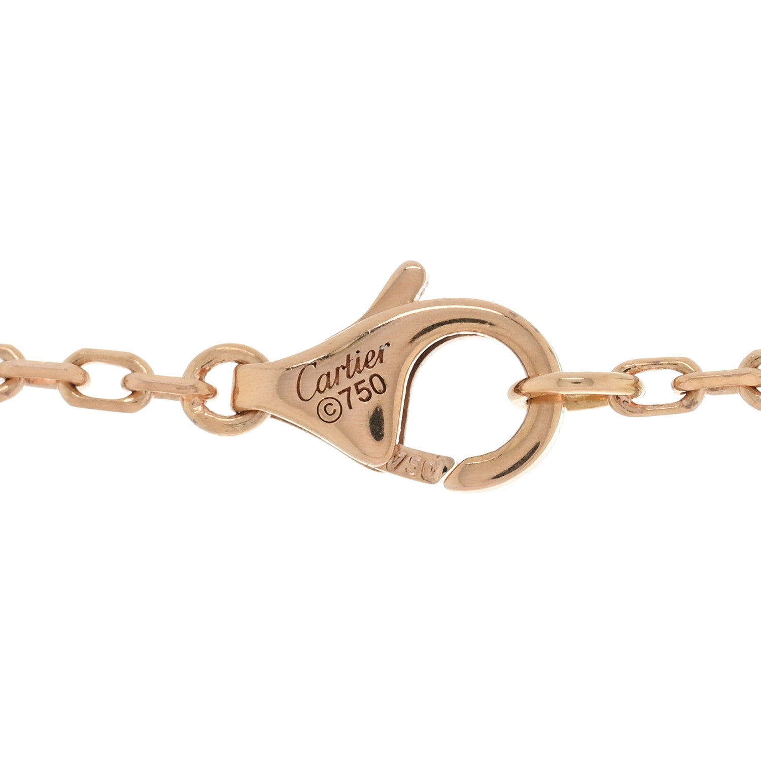 Cartier 18K Pink White Yellow Gold Diamond Trinity Pendant Necklace 4 of 4