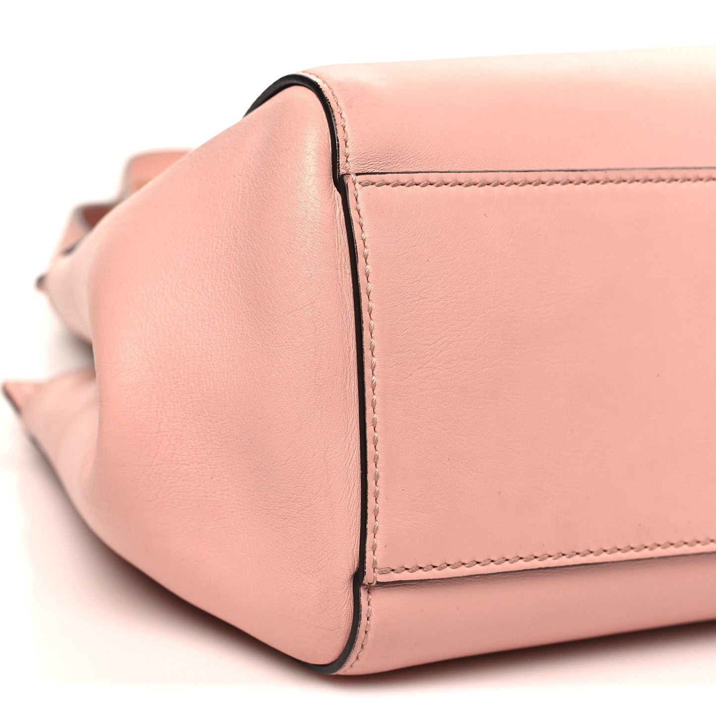 Nappa Bamboo Small Nymphaea Top Handle Bag Perfect Pink