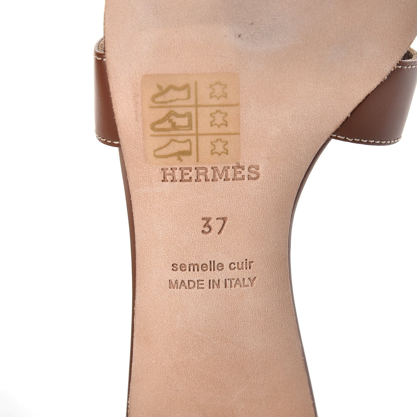 Calfskin Oasis Sandals 37 Gold