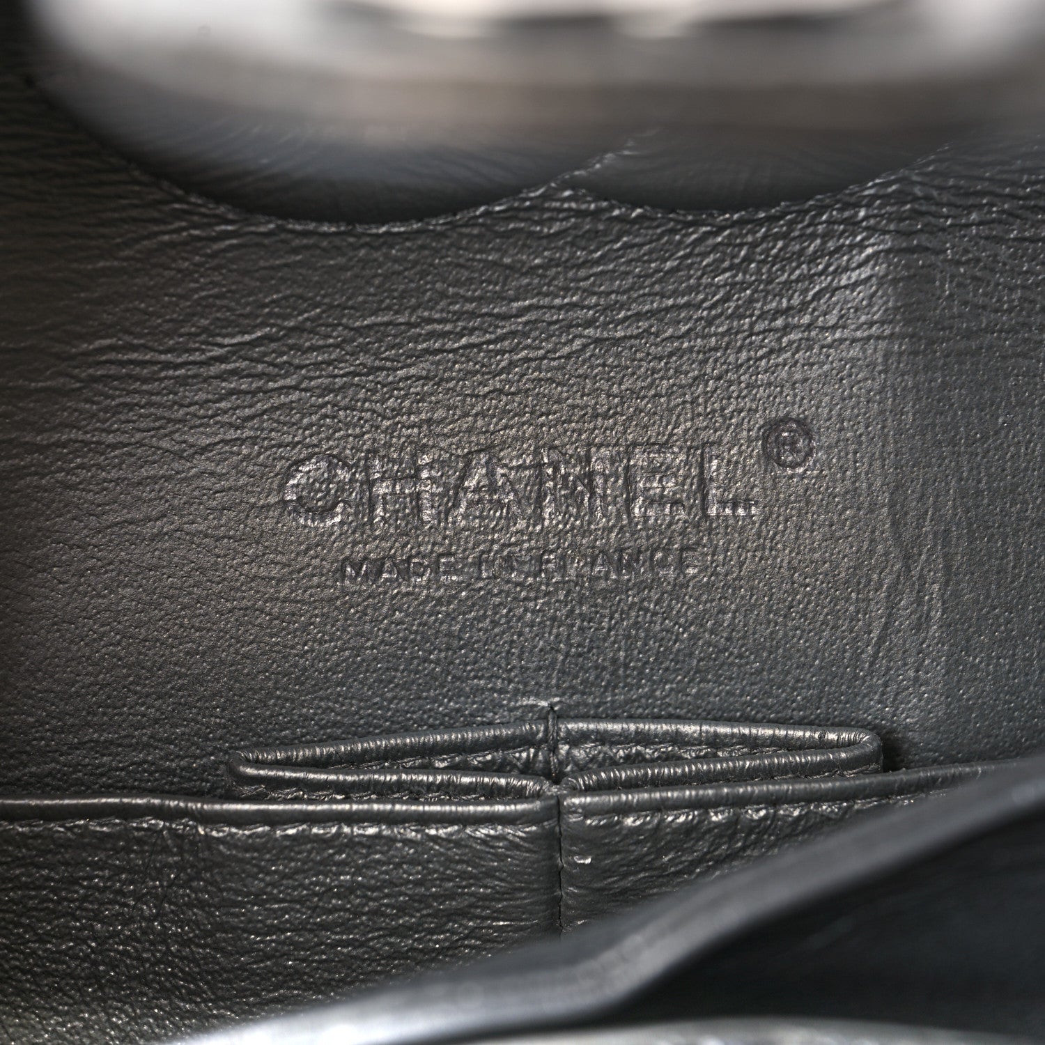 Chanel Metallic Patent Crumpled Calfskin Chevron Quilted Medium Double Flap Silver 5 of 8