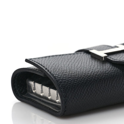 Hermes Epsom Bearn Multicles 4 Key Holder Black 7 of 8