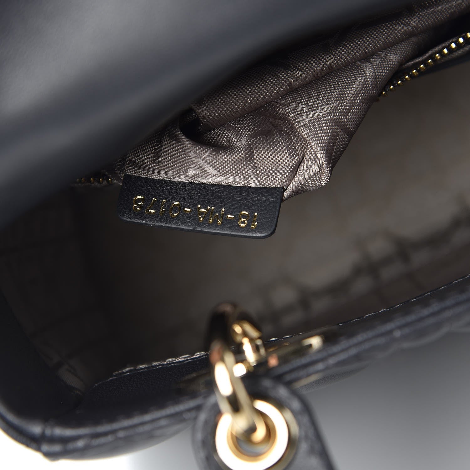 Christian Dior Lambskin Cannage Small Lucky Badges My Lady Dior Dark Grey 7 of 7