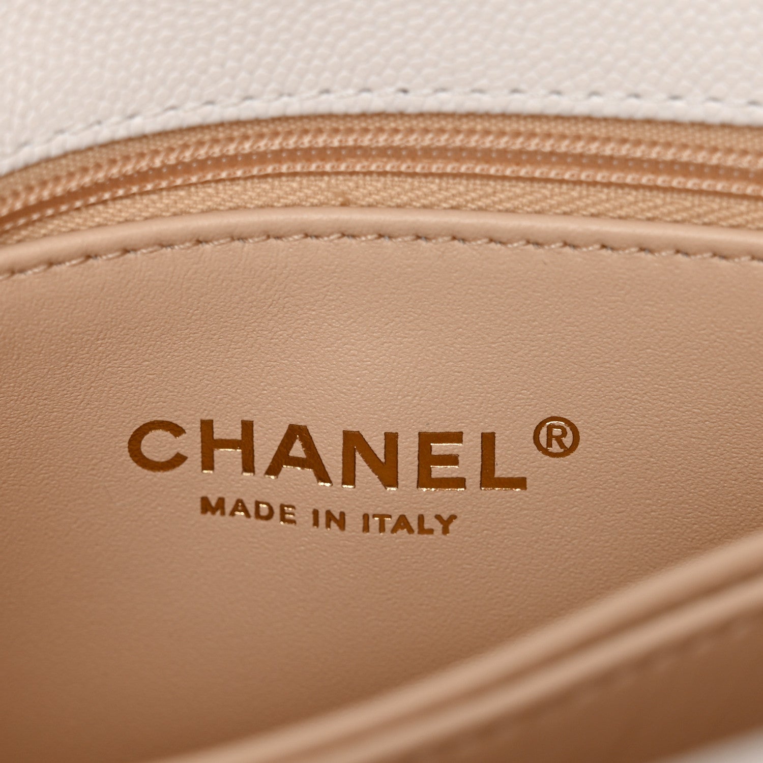 Chanel Caviar Quilted Mini Coco Handle Flap White 6 of 12