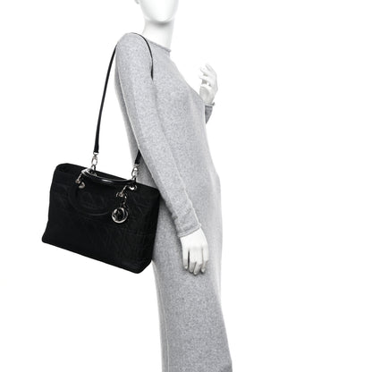 Christian Dior Nylon Cannage Medium Lady Dior Black 2 of 10