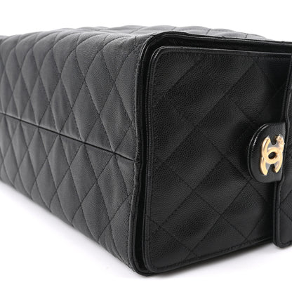 Chanel Caviar Quilted Medium Chanel 25 Handbag Black 11 of 12