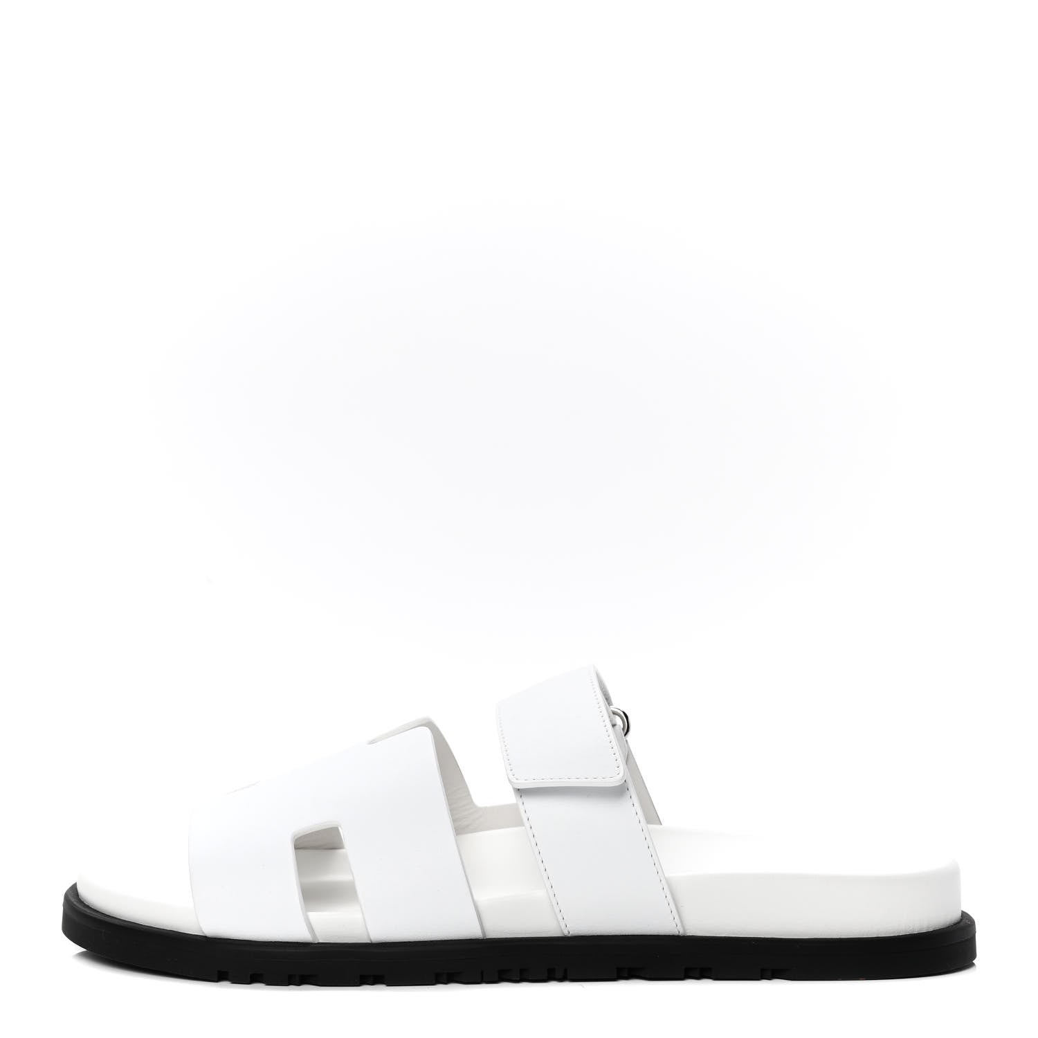 Hermes Calfskin Mens Chypre Sandals 43.5 White 1 of 4