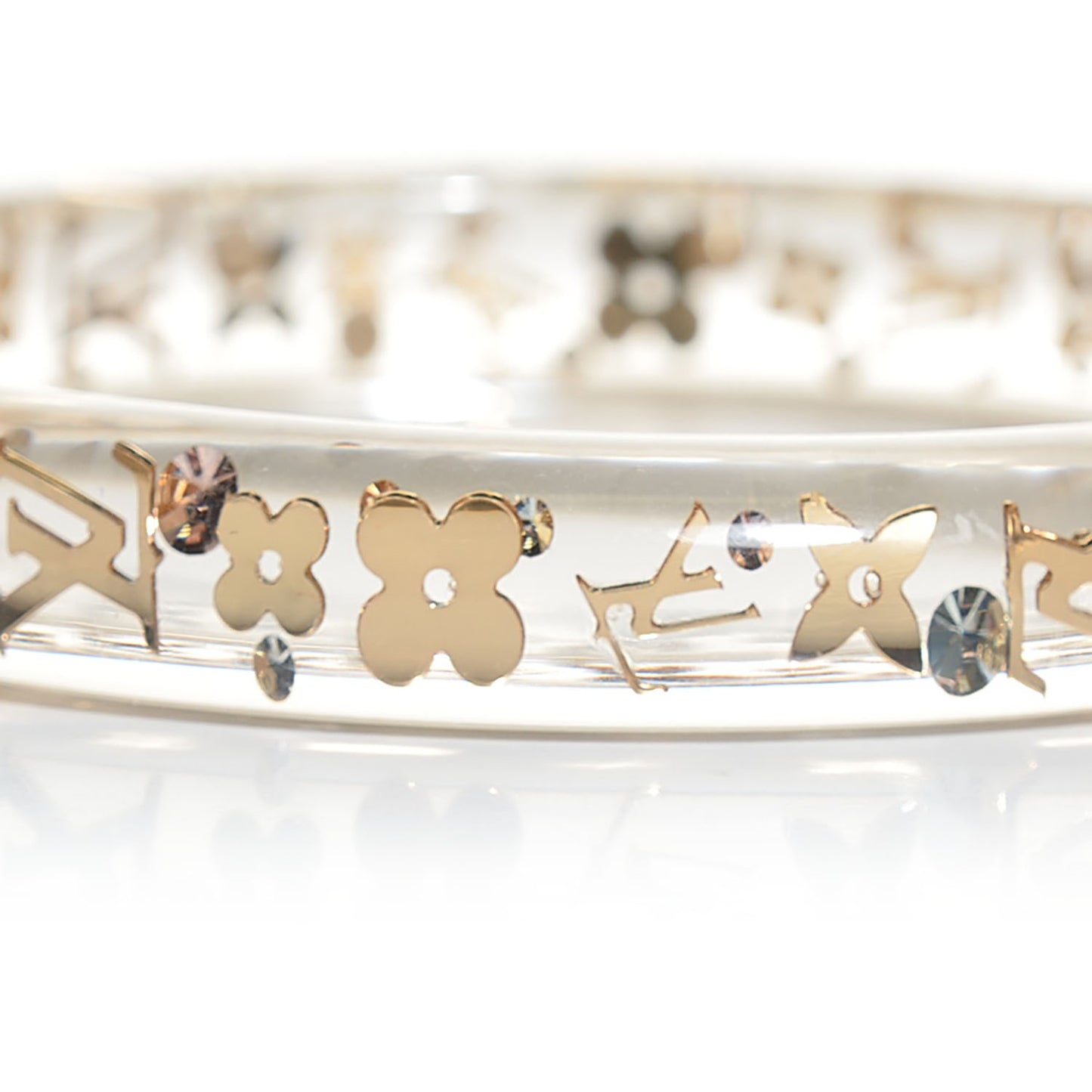 Resin Swarovski Medium Inclusion Bracelet PM Transparent