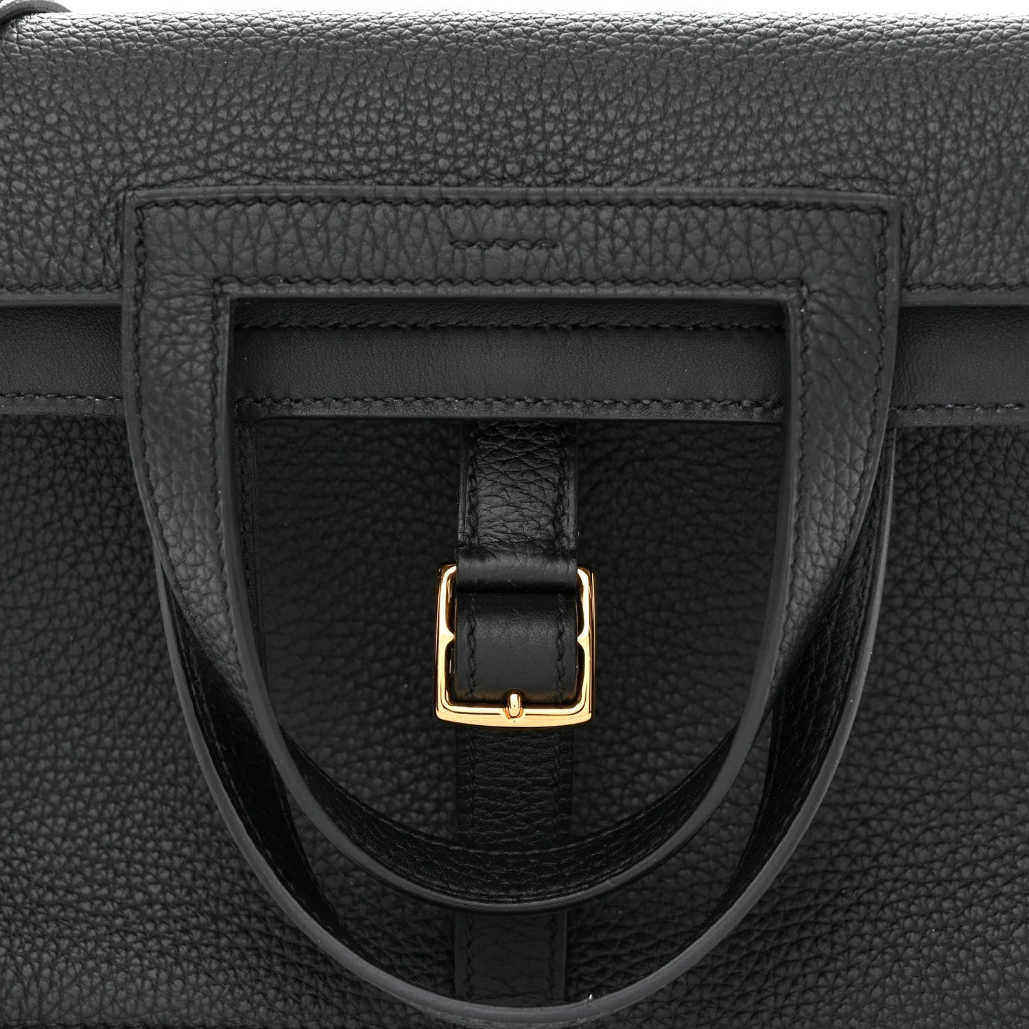 Hermes Taurillon Clemence Halzan 25 Black 9 of 11