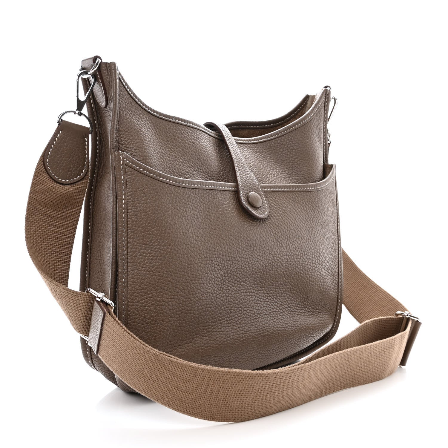 Hermes Taurillon Clemence Evelyne III PM Etoupe 3 of 10