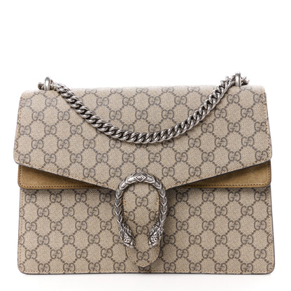 Gucci GG Supreme Monogram Medium Dionysus Shoulder Bag Taupe 1 of 11