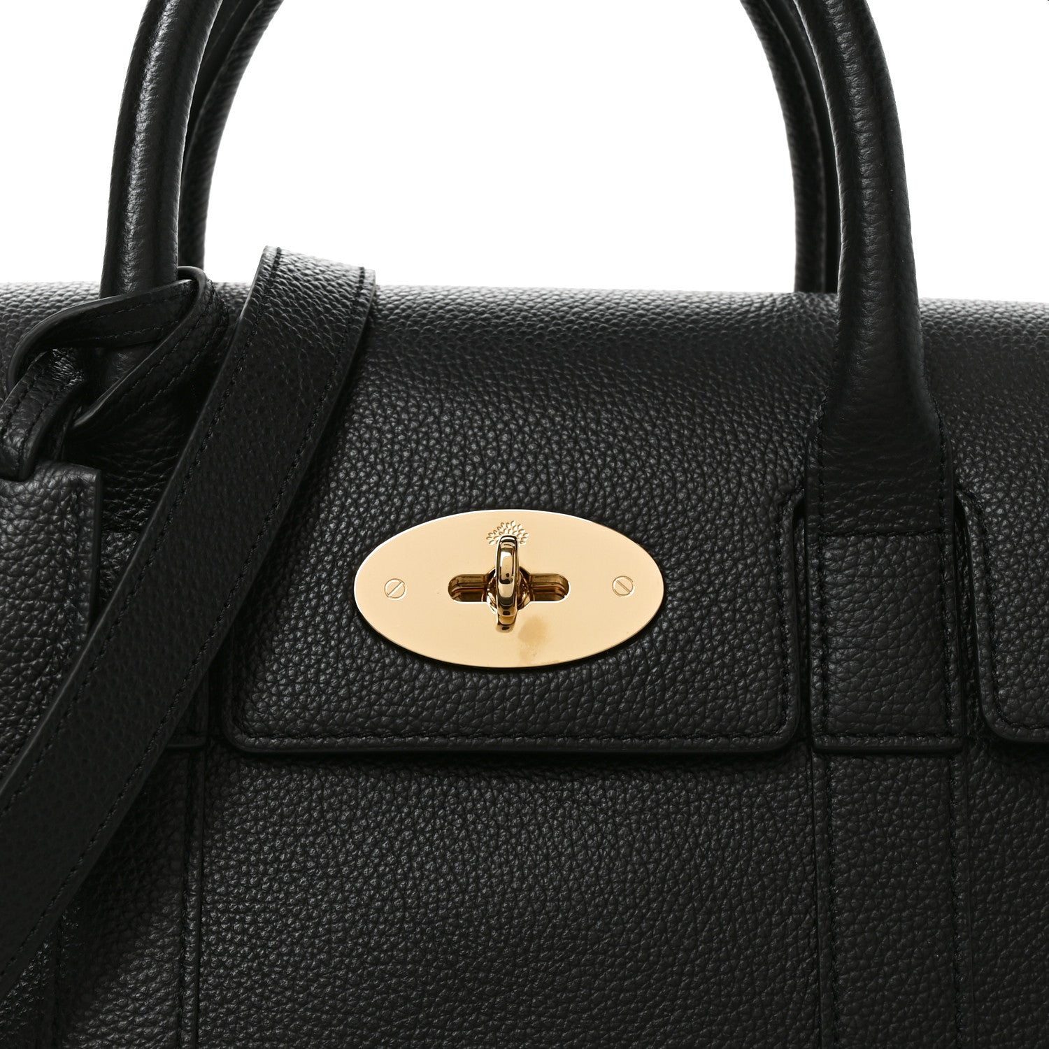 Mulberry Small Classic Grain Bayswater Black 7 of 10