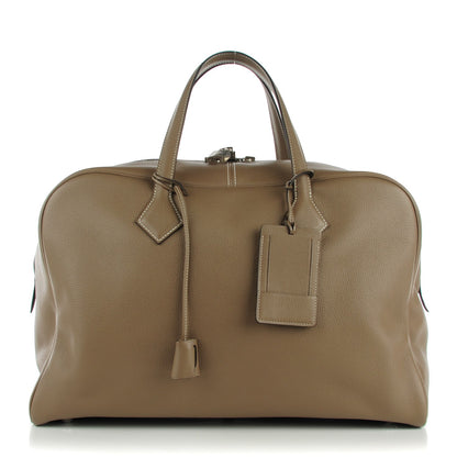 Hermes Taurillon Clemence Victoria II Travel 43 Etoupe 1 of 11