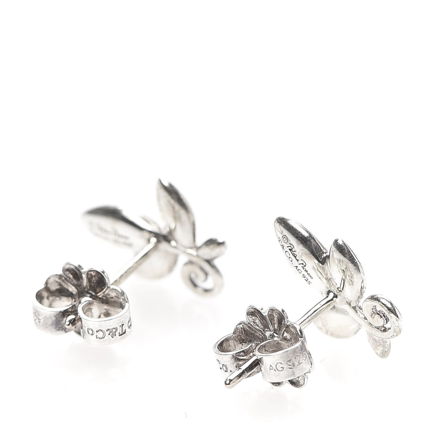 Sterling Silver Paloma Picasso Olive Leaf Earrings