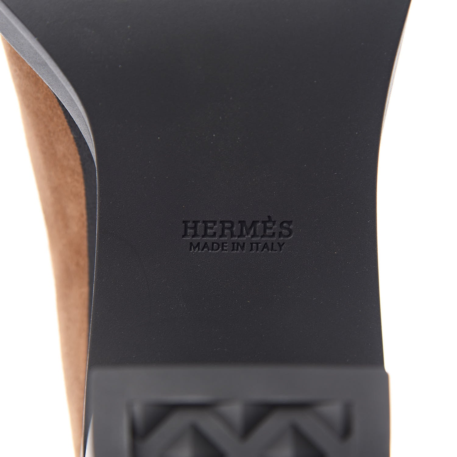 Hermes Suede Womens Vandale Ankle Boots 38.5 Brun Fume Black 6 of 7