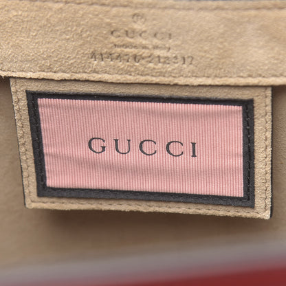 Gucci Calfskin GucciGhost Real Medium XL Tote Hibiscus Red 7 of 11