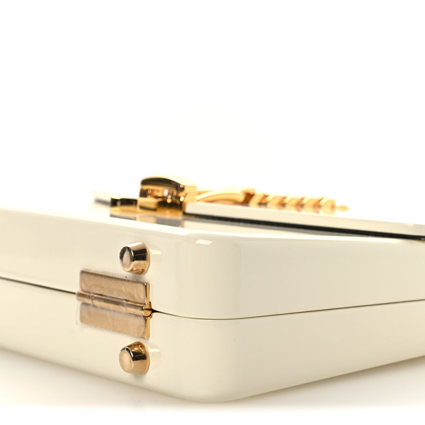 Plexiglass Mini Sylvie 1969 Top Handle Bag Ivory