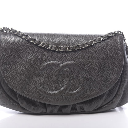 Chanel Caviar Half Moon Wallet On Chain WOC Grey 11 of 11