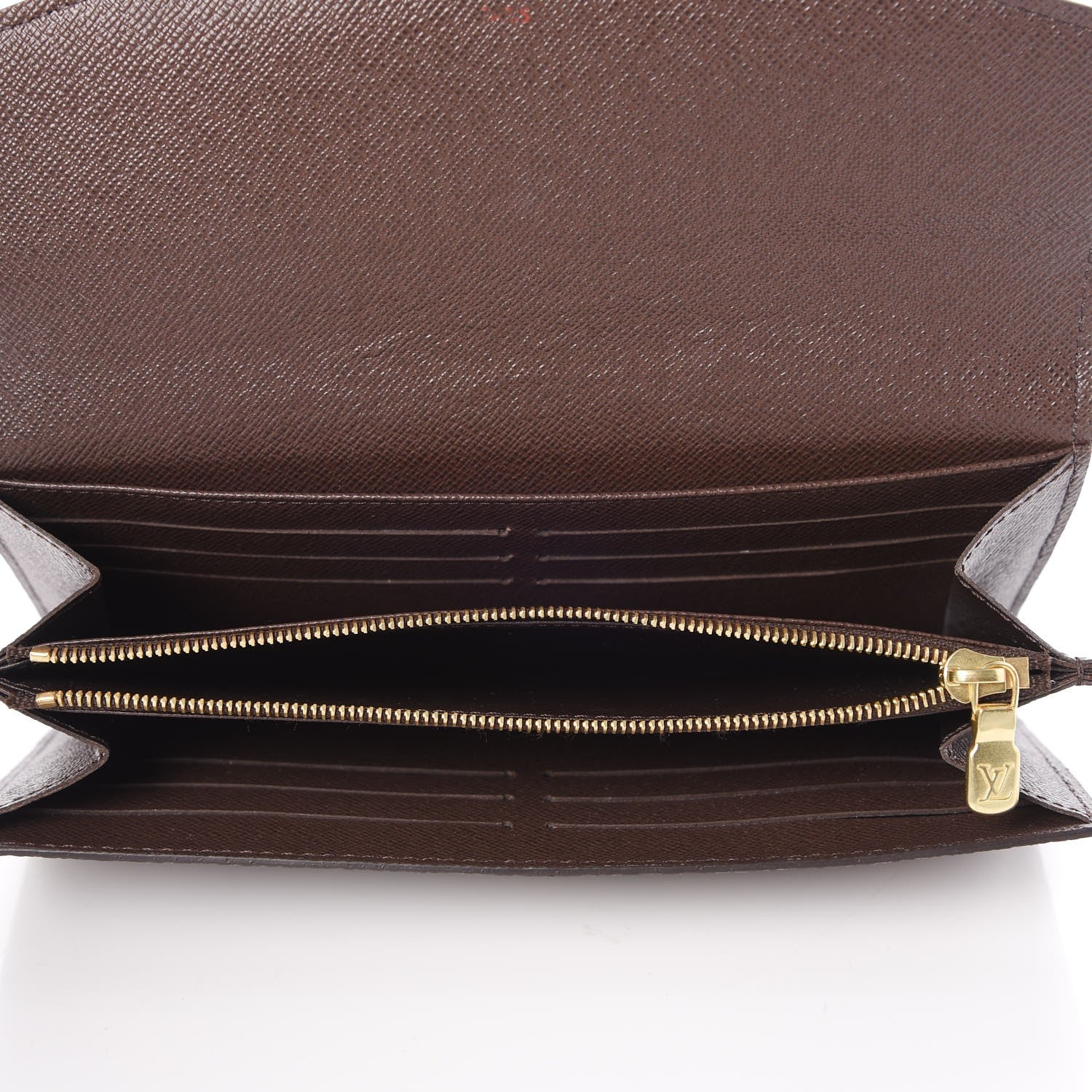 Louis Vuitton Damier Ebene Sarah Wallet NM 5 of 8