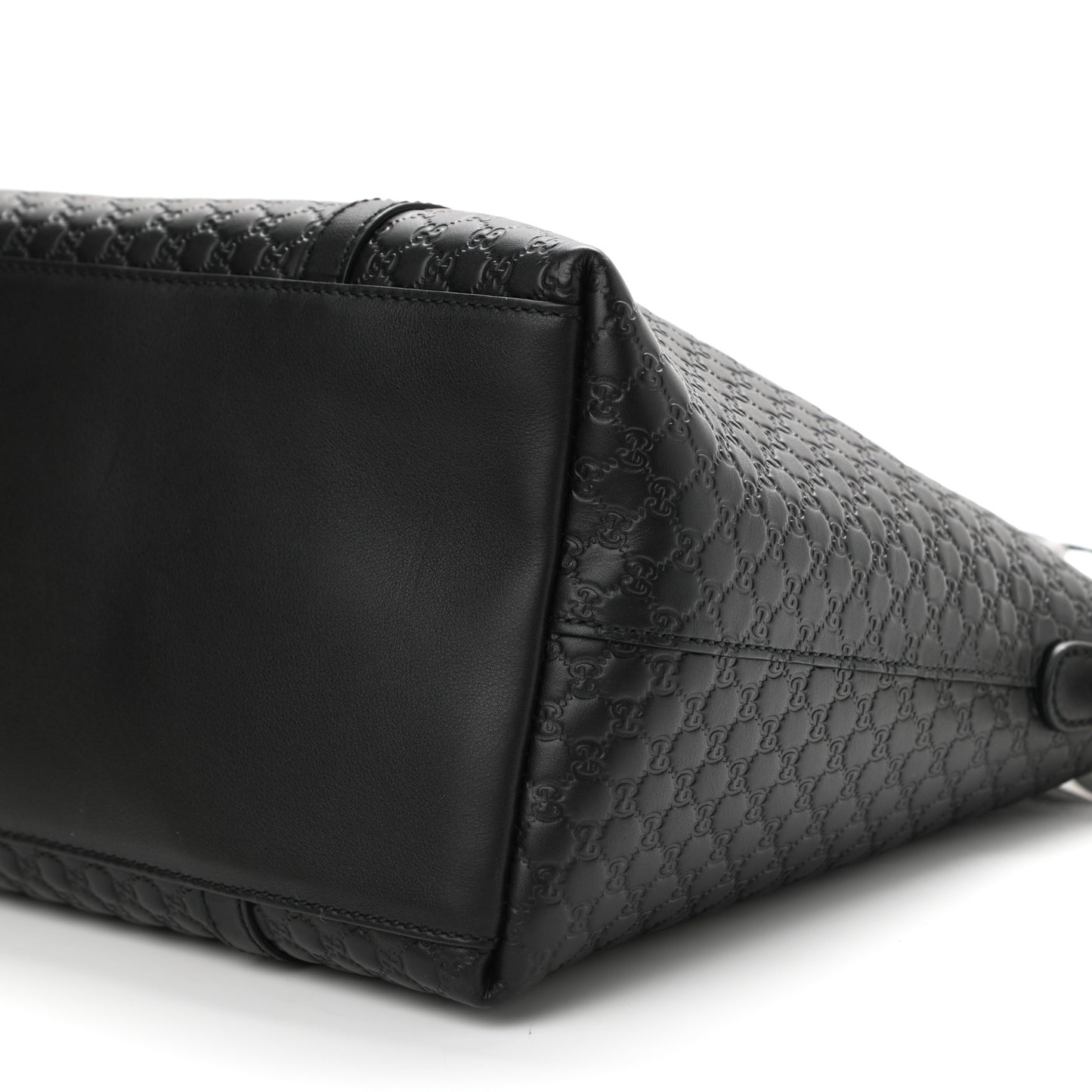 Soft Microguccissima Dome Satchel Black