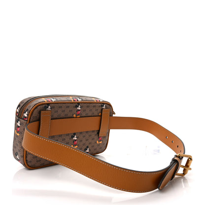 Gucci X DISNEY Mini Vintage GG Supreme Monogram Mickey Mouse Small Belt Bag 90 36 Beige Vintage Sun Oil 3 of 10