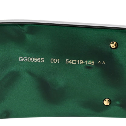 Gucci Acetate Square Frame Sunglasses GG0956S Green Black 6 of 8