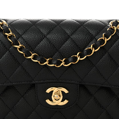 Chanel Caviar Quilted Small Double Flap Black 8 of 13