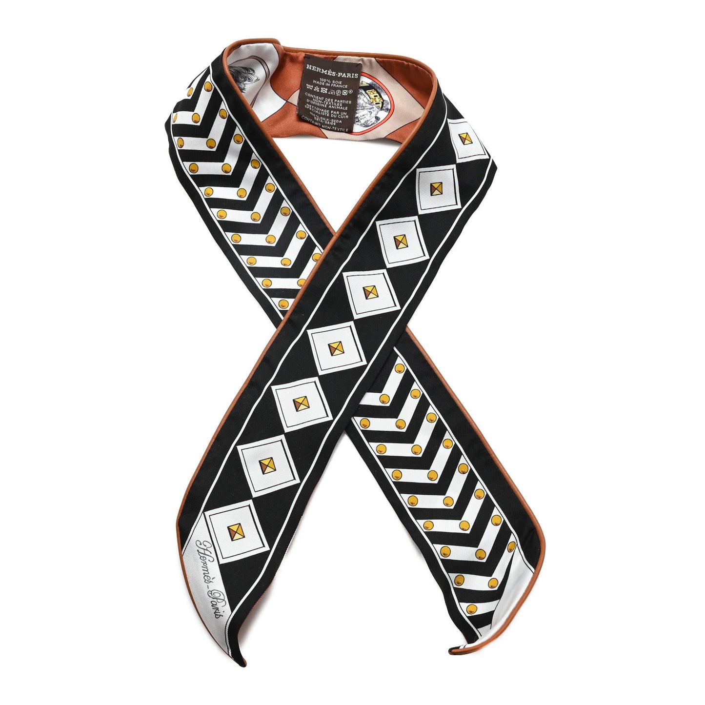 Silk Colliers et Chiens Twilly Black Caramel White