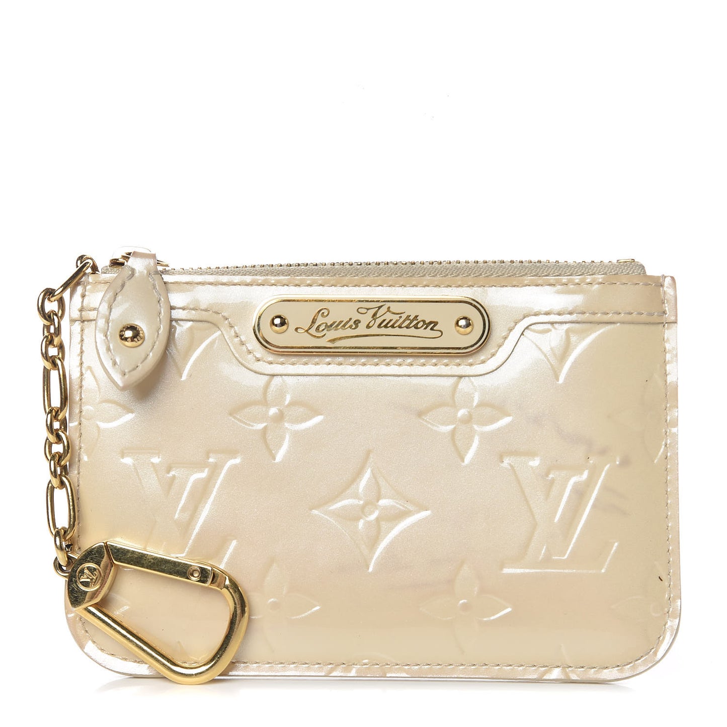 Vernis Key Pouch Blanc Corail