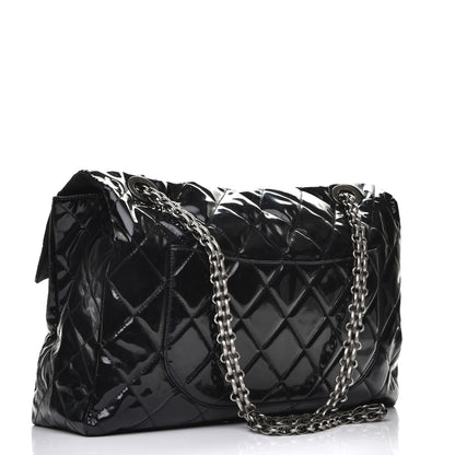 Chanel Vinyl Quilted XXL Reissue Flap Black 4 of 10
