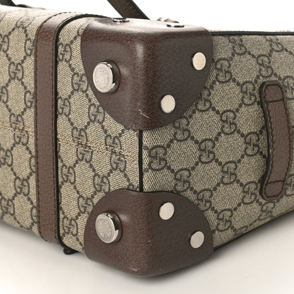 Gucci GG Supreme Monogram Textured Dollar Calfskin Small Detail Tote Beige Ebony New Acero 10 of 15
