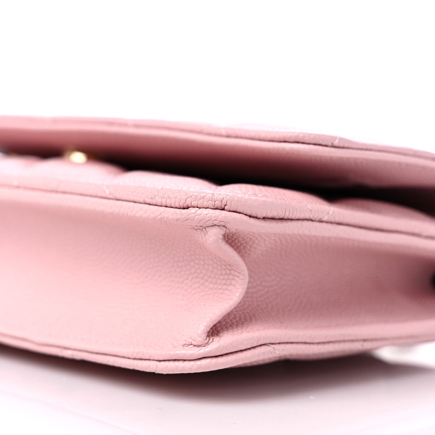 Chanel Caviar Quilted Wallet on Chain WOC Light Pink 10 of 11