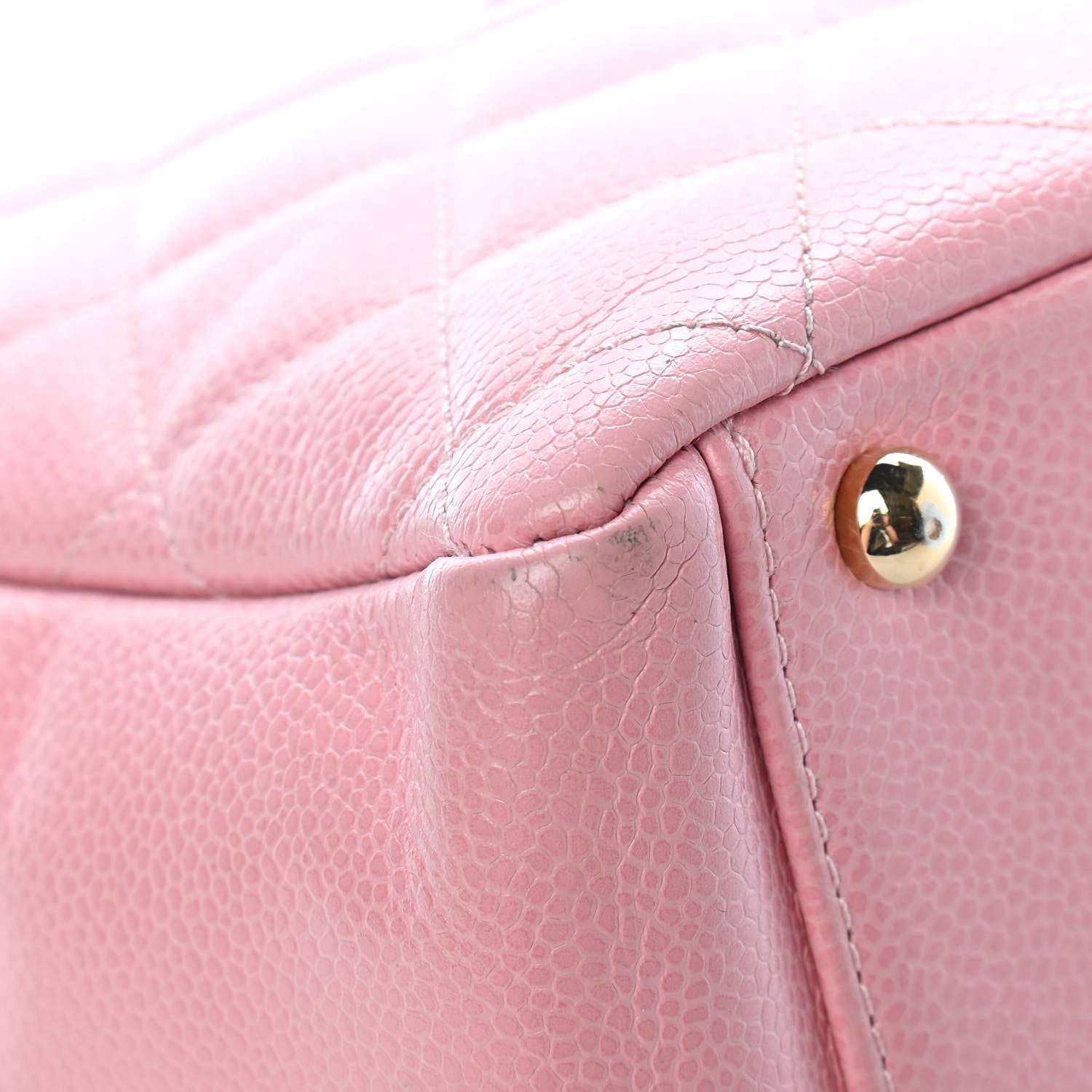 Chanel Caviar Quilted Petit Timeless Shopping Tote PTT Pink 8 of 14