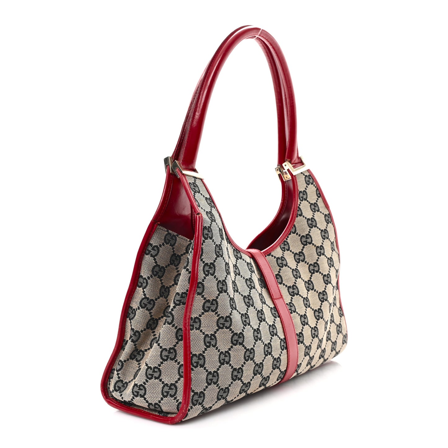 Monogram Small Bardot Bag Navy Red