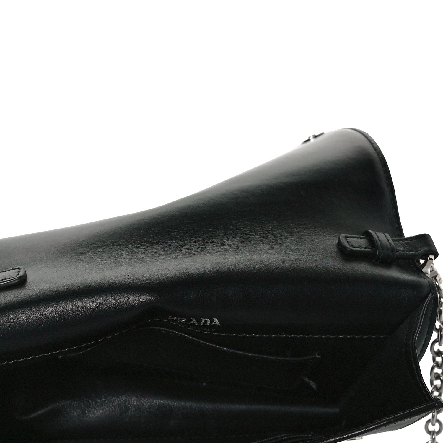 Prada Nylon Calfskin Mini Crossbody Bag Black 6 of 6