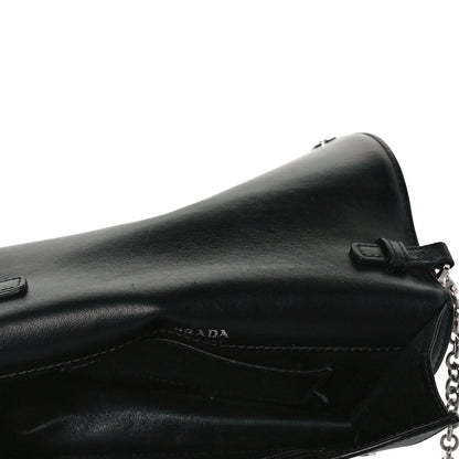 Prada Nylon Calfskin Mini Crossbody Bag Black 6 of 6