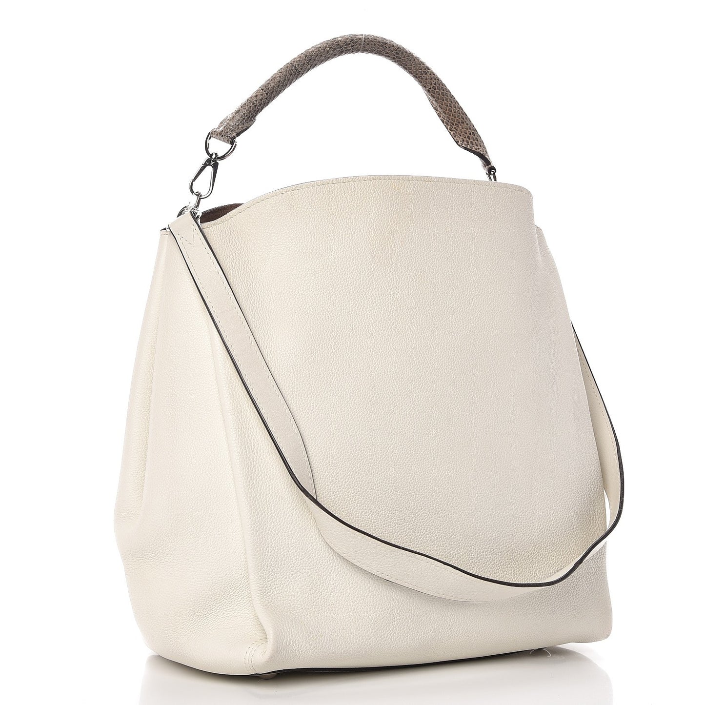 Veau Cachemire Python Babylone MM White