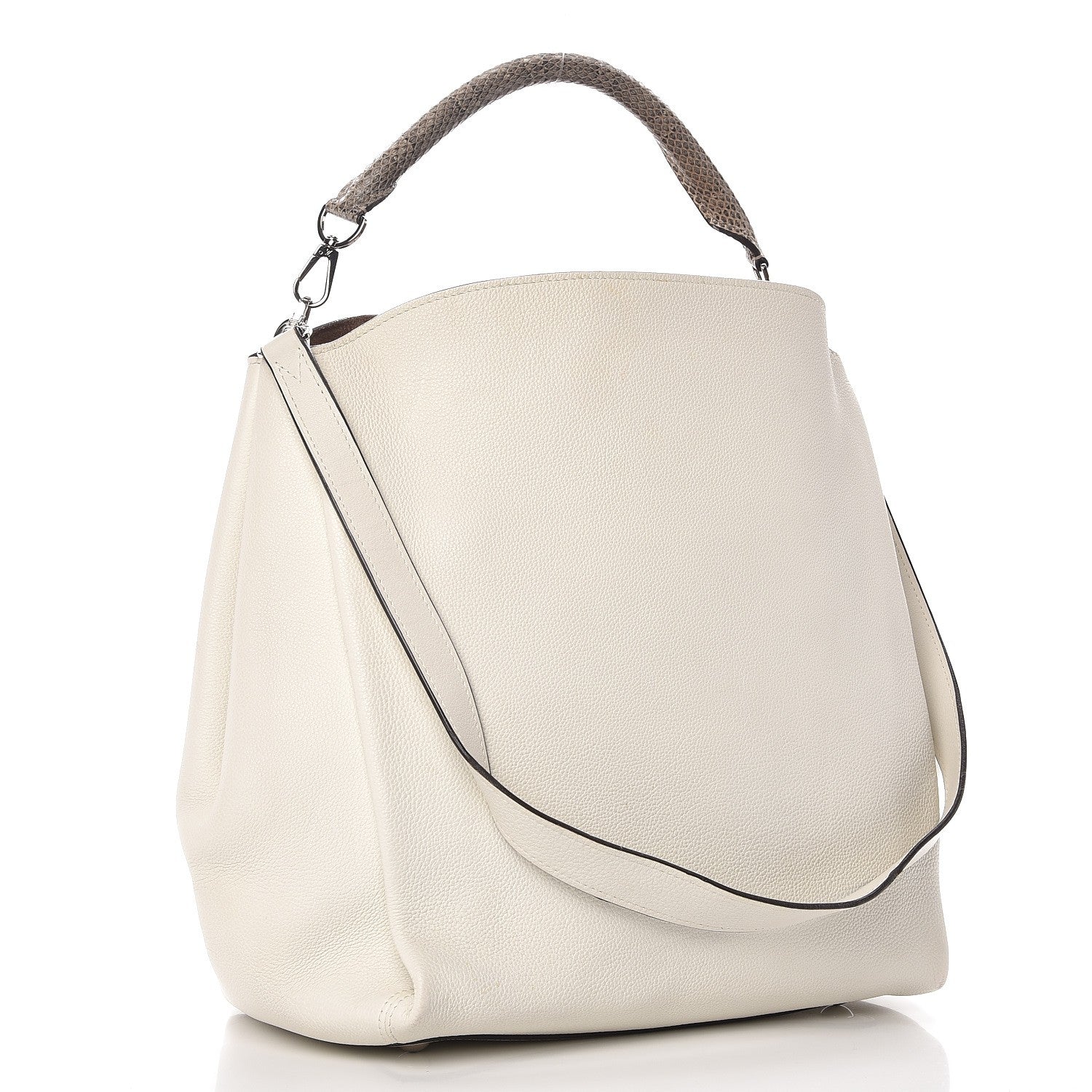 Louis Vuitton Veau Cachemire Python Babylone MM White 4 of 14