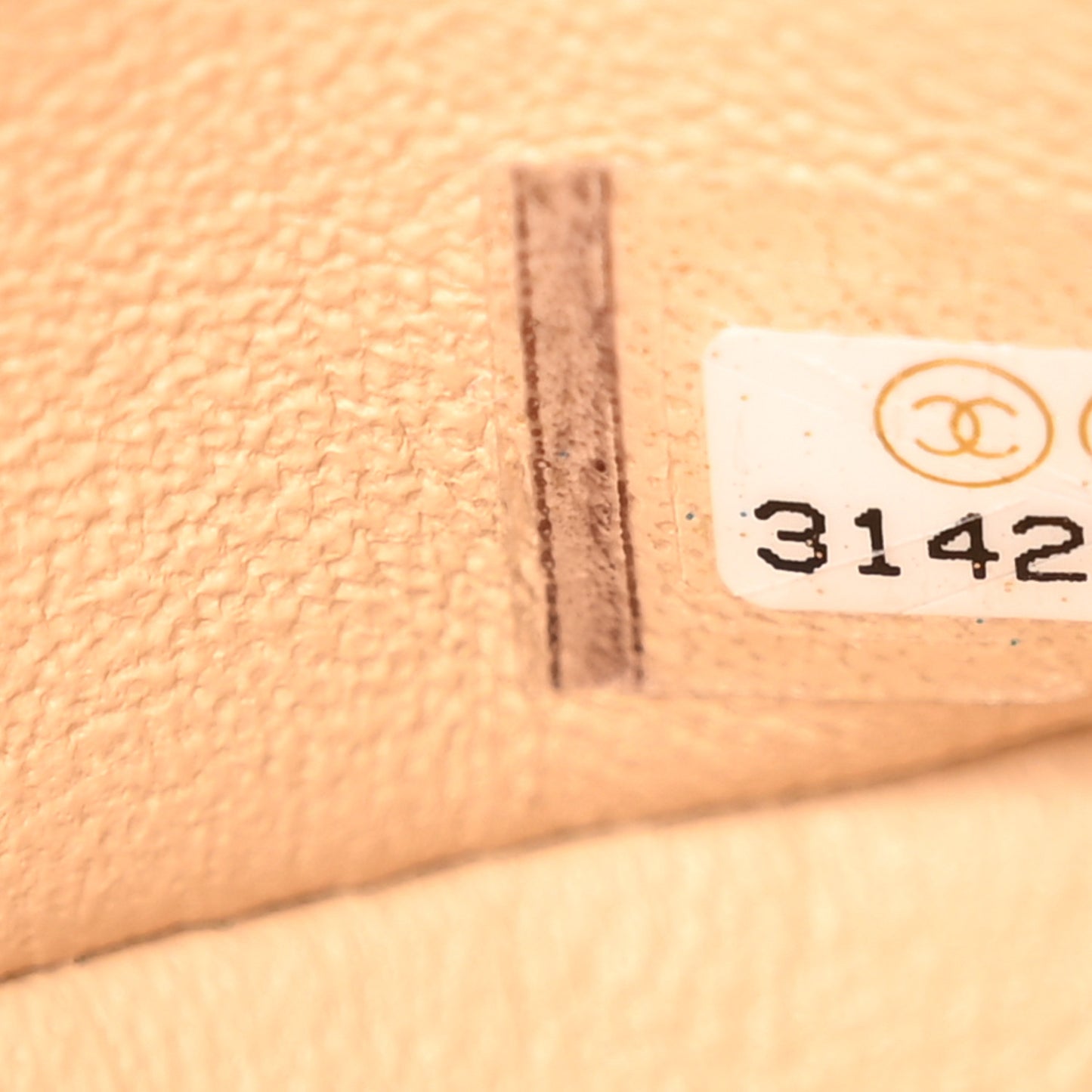 Caviar Quilted Small Double Flap Beige